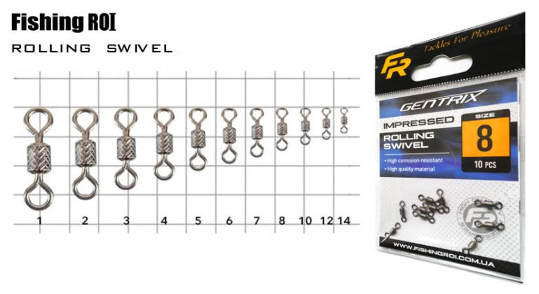 Вертлюжок Fishing ROI Impressed rolling swivel