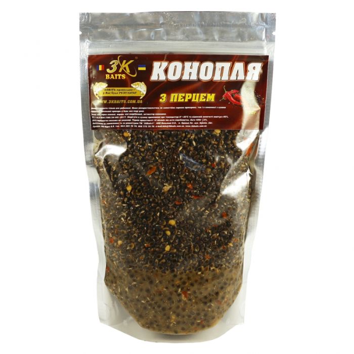 Прикорм 3K baits Конопля з перцем 400гр