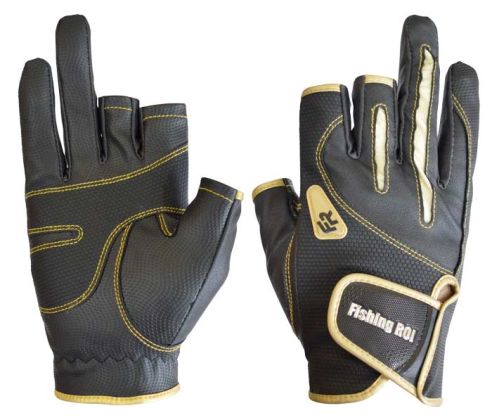 Перчатка спиннингиста Fishing ROI WK-04 black-gold