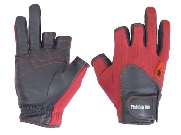 Перчатка спиннингиста Fishing ROI WK-11 red XXL (c 2 пальц.)