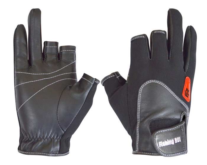 Перчатка спінінгіста Fishing ROI WK-11 black XXL (c 2 пальц.)