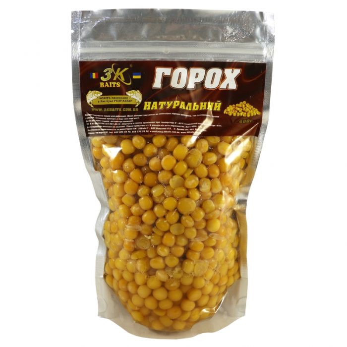 Прикорм 3K baits Горох натуральний 400гр