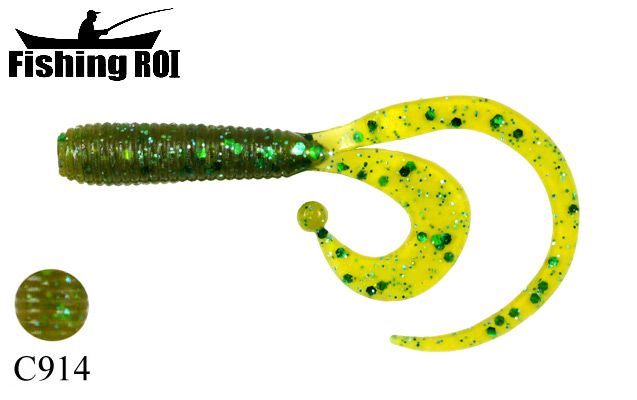Силікон "FishingROI" Double Tail C914 40mm