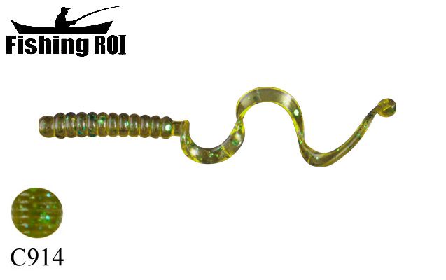 Силікон "FishingROI" Spiral Tail C914 25mm