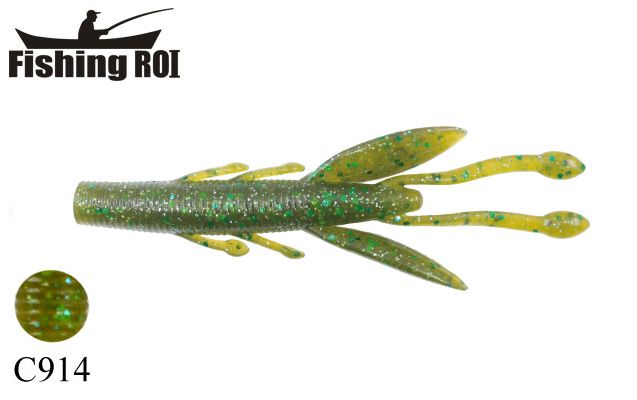 Силікон "FishingROI" Crawfish C914 90mm