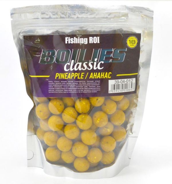 Бойлы Fishing ROI "BOILIES" classic Ананас 18 500г