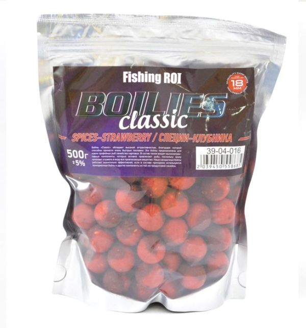 Бойли Fishing ROI "BOILIES" classic спеції-Полуниця 18 500г