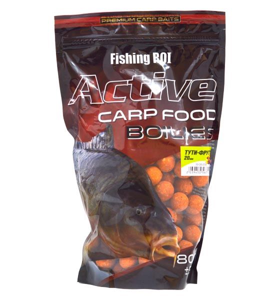 Бойлы Fishing ROI "BOILIES" пылящие насадочные Тути-фрутти 20мм 800г