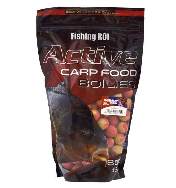 Бойли Fishing ROI "BOILIES" що пилять насадочні Кальмар-Журавлина 20мм 800г
