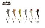 Мормишка вольфрамова Fishing ROI Уралка-перевертень з вушком3.3mm silver