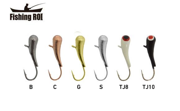 Мормишка вольфрамова Fishing ROI Уралка-перевертень з вушком3.3mm black nickle