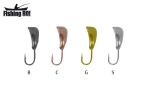 Мормишка вольфрамова Fishing ROI Дельфін з отвором. 3 mm silver