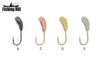 Мормишка вольфрамова Fishing ROI Черевик з отвором 3mm black nickle