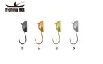 Мормишка вольфрамова Fishing ROI Півкуля з вушком S black nickle
