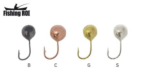Мормишка вольфрамова Fishing ROI Куля з отвором 3mm black nickle