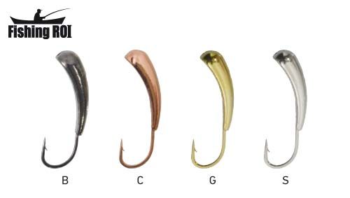Мормишка вольфрамова Fishing ROI Човен з отв. 3 mm black nickle