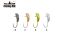 Мормышка вольфрамовая Fishing ROI Полукапля с ушком 3mm black nickle