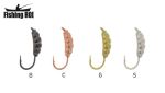 Мормишка вольфрамова Fishing ROI Опариш з вушком 3,5mm black nickle