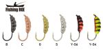 Мормишка вольфрамова Fishing ROI Опариш з вушком фарбувана 4mm W-S8