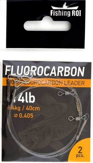 Флюорокарбоновый поводок Fishing ROI d=0,40мм. 10kg 40см