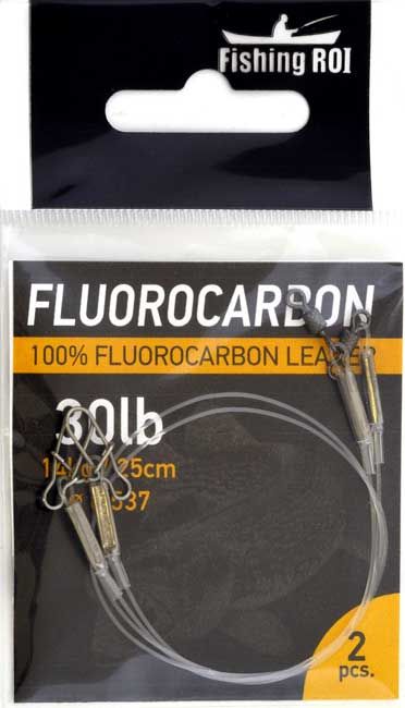 Флюорокарбоновый поводок Fishing ROI d=0,55мм. 14kg 25см