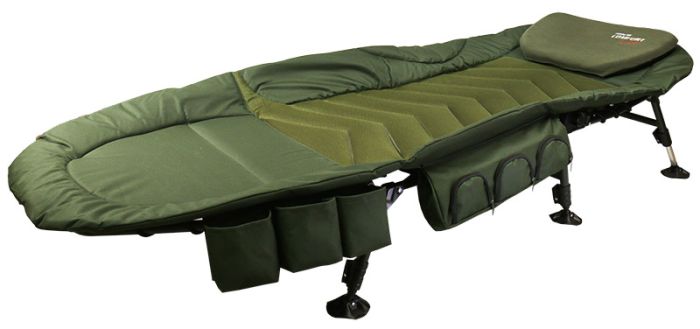 Карповая кровать (раскладушка) FR HBA-1102 с 6-ю ножками 205*85*40/50cm