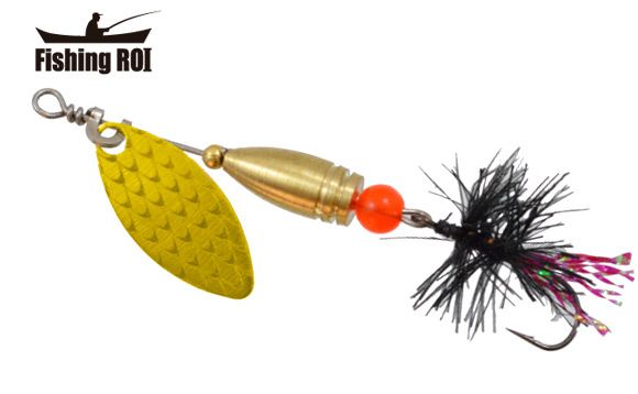 Блесна Fishing ROI Teeny Spoon 1,7г 002 Fly Black