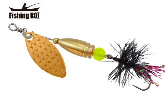 Блесна Fishing ROI Teeny Spoon 1,7г 003 Fly Black