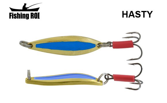 Блесна Fishing ROI Hasty 10gr Gold Blue