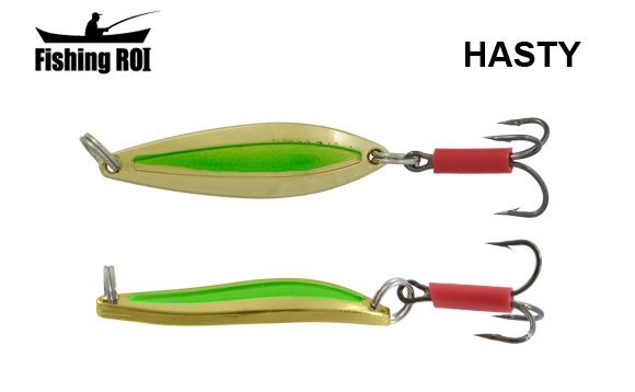 Блесна Fishing ROI Hasty 7gr Gold Green
