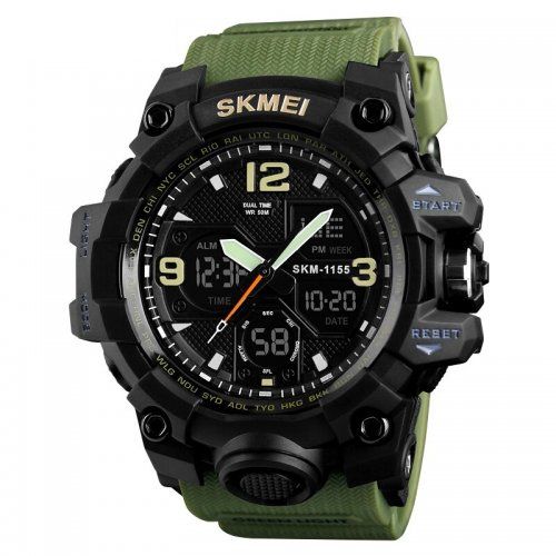 Часы Skmei 1155 Black-Military 1080-0743