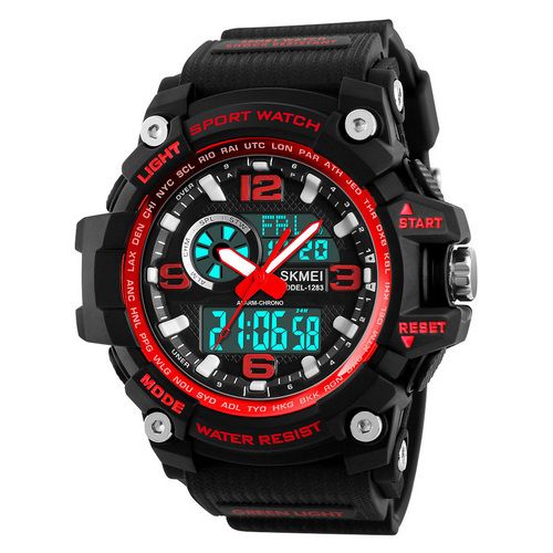 Часы Skmei 1283 All Black-Red 1080-0102