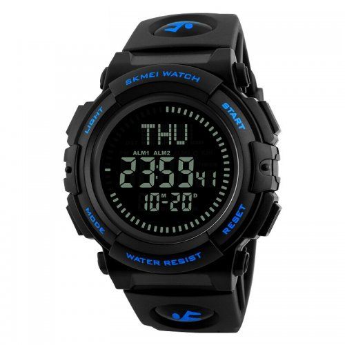 Часы Skmei 1290BU Black-Blue Smart Watch + Compass 1080-0807