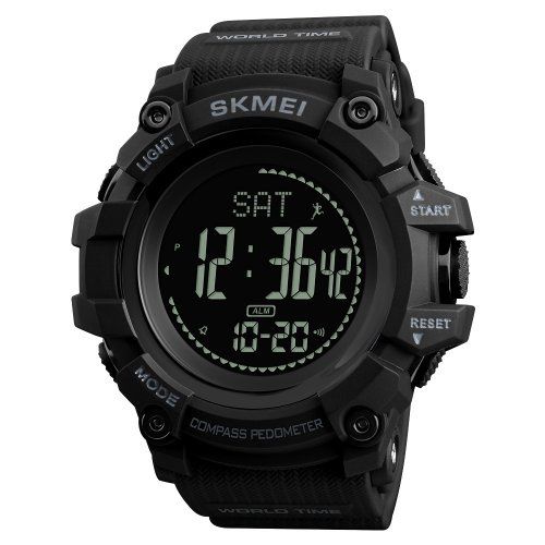 Часы Skmei 1356BK Black + Compass 1080-0838