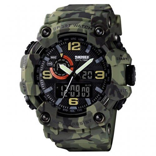 Часы Skmei 1520CMGN Green Camo 1080-0805