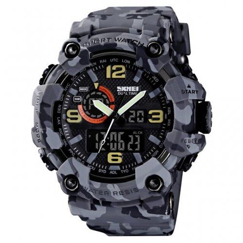 Часы Skmei 1520CMGY Gray Camo 1080-0806
