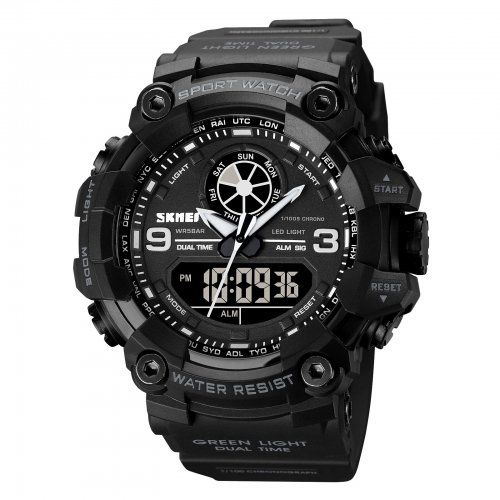 Годинник Skmei 1818 Black Dual Time 1080-0758
