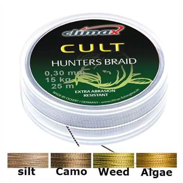 Поводочний матеріал Climax CULT Hunter`s Braid camou 0.25mm 25lbs 12kg 20m