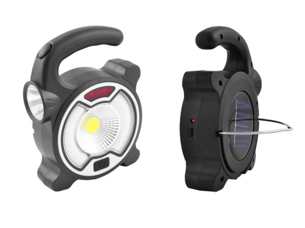 Ліхтар кемпінговий переносний MH-318-A-COB+6SMD+1W, сонячна батарея, ЗУ micro USB, вбудований акумулятор