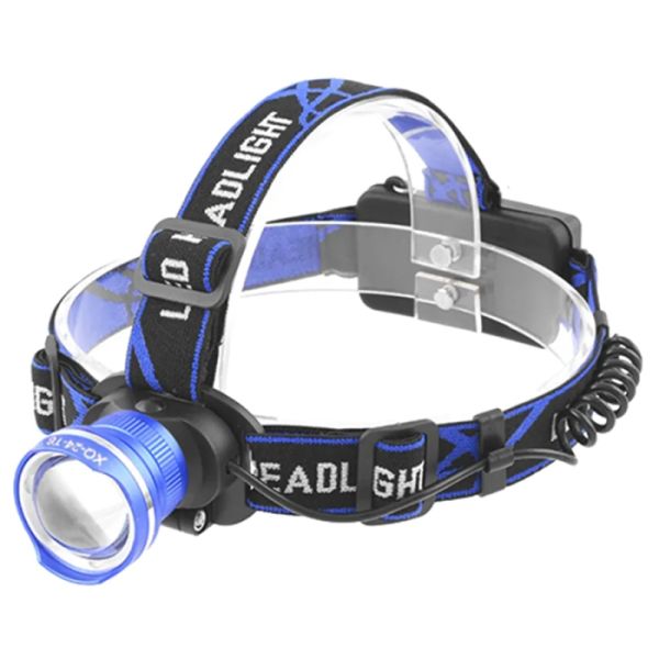Ліхтар налобний Police XQ-24-T6, 2x18650, ЗУ 220V/12V, signal light, zoom, Box