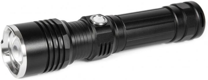 Фонарь ручной Quantum Solid-M 10W LED з USB + Li-ion 18650/1500mAh