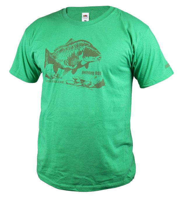 Футболка Fishing ROI Carp светло зеленая XXL