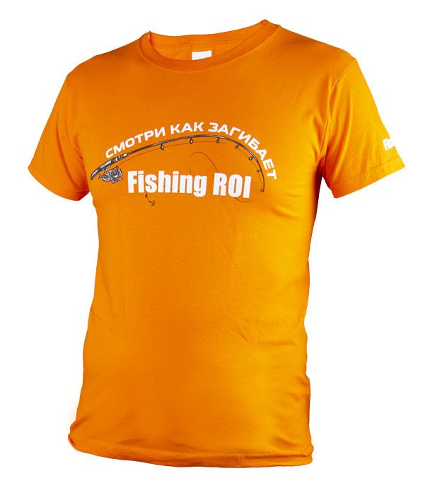 Футболка Fishing ROI TV оранжевая S