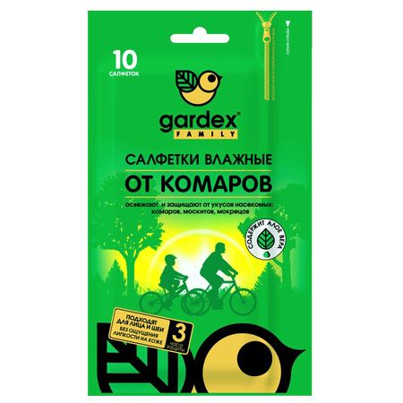 "Gardex" Family Салфетки влажные от комаров