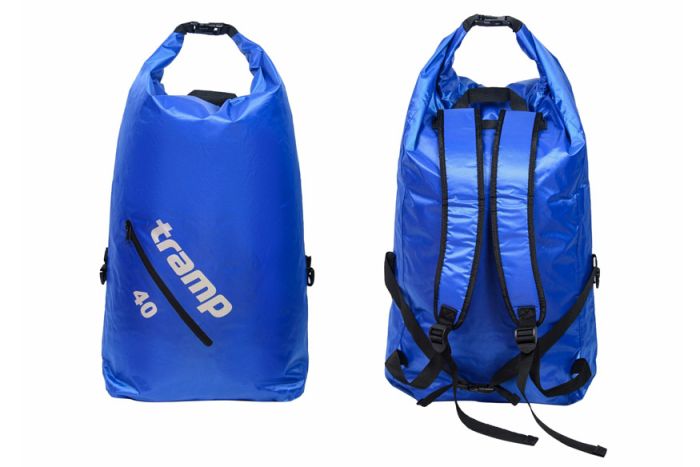 Герморюкзак Tramp Diamond Rip-Stop 40л синий  TRA-257-blue