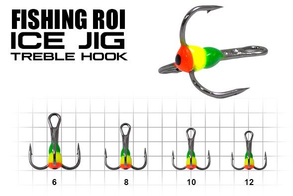Трійник з каплею Fishing ROI 6 GLR