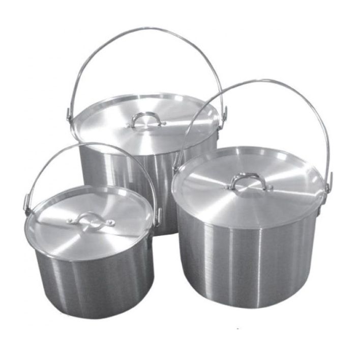 Котел алюмінієвий з кришкою Tramp 4,8 л TRC-055