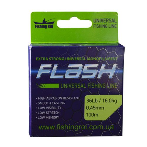 Леска Fishing ROI FLASH Universal Line 0.22mm 100m 4.9kg