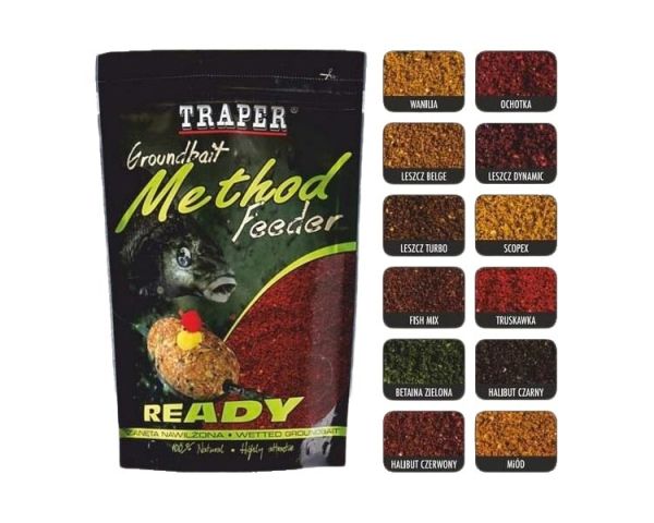 Прикормка TRAPER Method Feeder Ready 750g N-Butyric Acid
