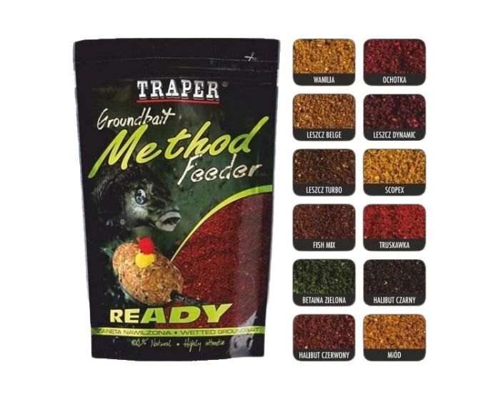 Прикормка TRAPER Method Feeder Ready 750 Orange / Chocolate